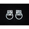 Horse Stable or Yard Metal Tie Up Ring Pairs